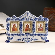 KITO desktop, 3 icons, 13.5 × 20 cm, gzhel