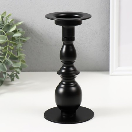 Summary metal per 1 candle d = up to 5 cm "Arne" black 9x9x19.5 cm
