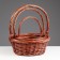 A set of baskets, 3 pcs, 36x14/39 cm, 30x12/34 cm, 23x8/25 cm, brown IV