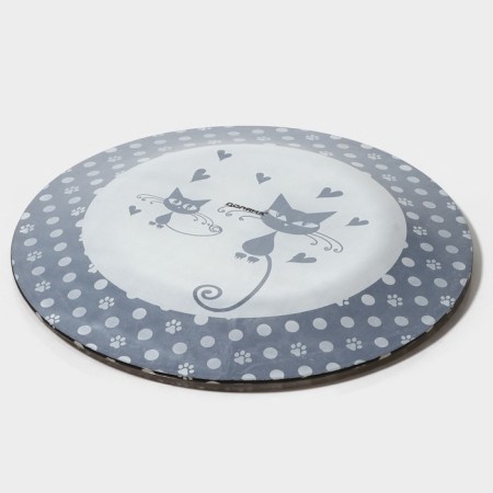 Plate Glass Dunch Dailers "Kitty", D = 23 cm-2