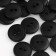 Button, 2 punctures, d = 15 mm, black color