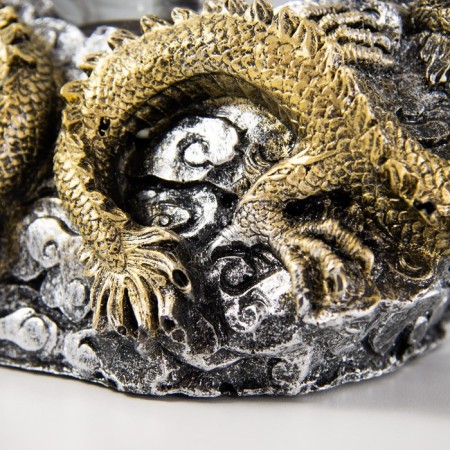Plasma ball "Dragons" gold 23x12x18 cm Risalux-6