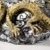 Plasma ball "Dragons" gold 23x12x18 cm Risalux