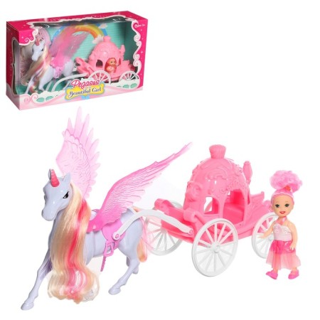 Carriage for dolls "Fairy Tale" with a doll