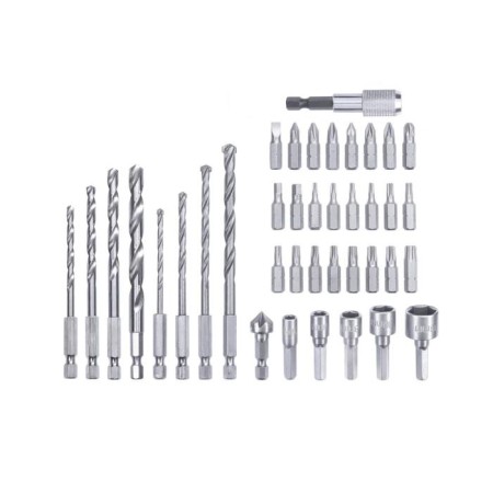 Set of bit/drill/head KWB, 39 items, case, 1/4 "(type E/s)-2