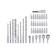 Set of bit/drill/head KWB, 39 items, case, 1/4 "(type E/s)