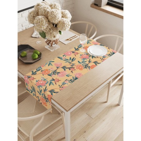 The path on the table "Flower weaving", oxford, size 40x145 cm
