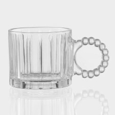 Chris mug, 250 ml, 13 × 7 cm, glass, transparent