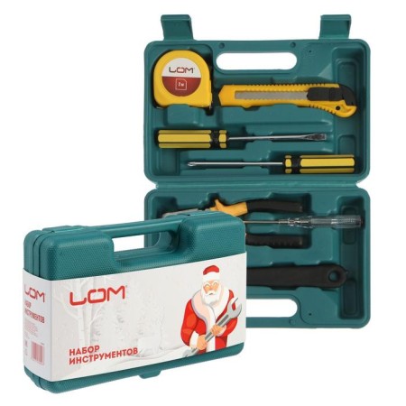 A set of tools in the case of Lom, in the gift packaging "New Year", 7 items