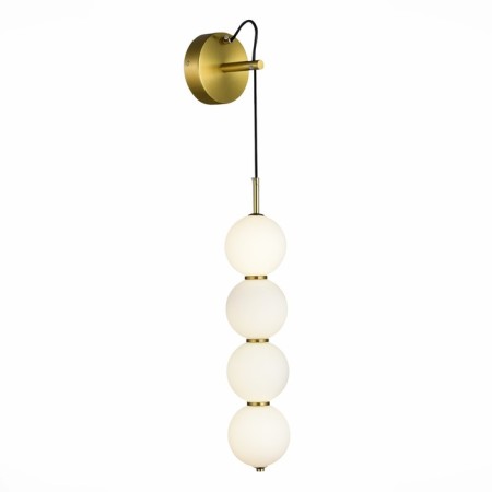 Sconces st. SL6112.201.14. Ode. 1x14 W, LED, 4000K, 1050 LM, 12x65 cm, golden color