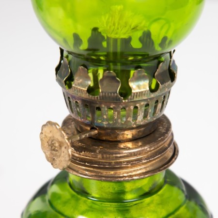 Kerosene lamp decorative green 6.5*6.5*20 cm Risalux-5