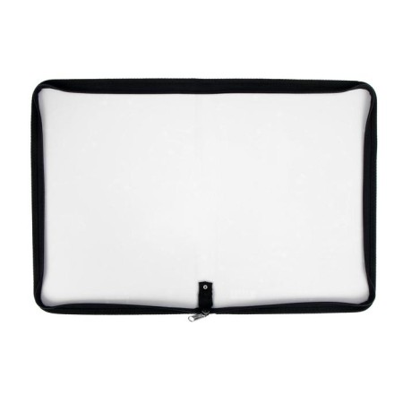 Folder d/notebooks A4, Erichkrause Emerald Stardust, zipper around plastic, white-2