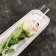 Package-cone for flowers, "romance", white, 14x40 cm