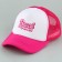 Women's cap with a grid Beach, pink color, rr 56