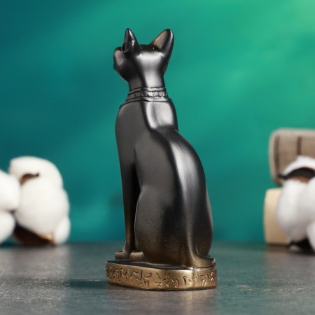 Figure "Cat of Egyptian" bronze, 7x14x5cm-2