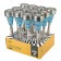 Garden lamp on the sunny battery "Blue stained glass", 7 × 38.5 × 7 cm, 1 LED, glow white