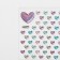 Earrings "Stickers" love, hearts, color
