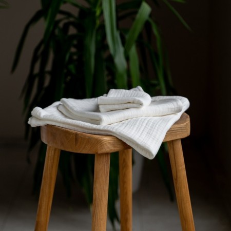 Pasionaria “Shifu”, Muslin, 250 gr, size 70x140 cm, cream color-2