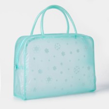 Lightning cosmetic bag, green color