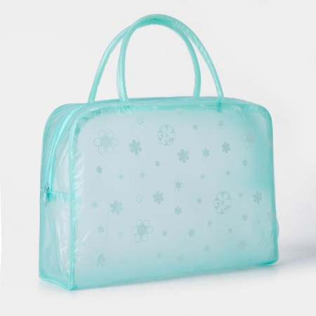 Lightning cosmetic bag, green color