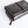 Women's wallet on the button, gray color