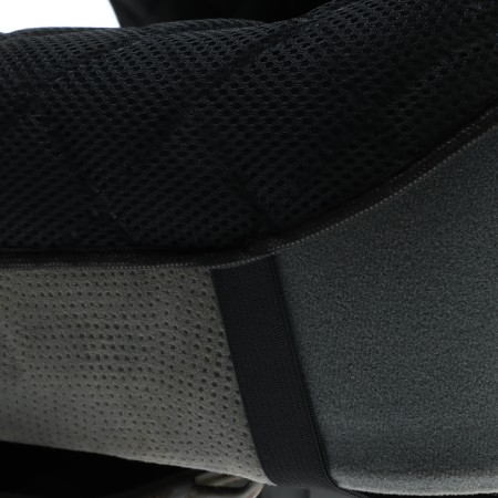 Nabbage on the front seat, velor, black, fasteners, elastic bands-3