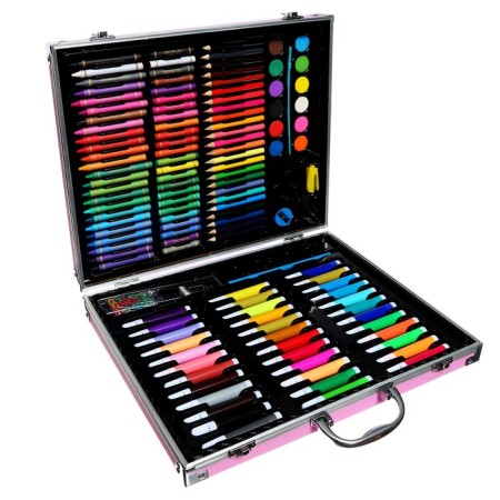 A set for drawing folding in the box Calligrata, 120 items, pink-1