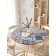 Tables on the table "Flower vibrations", round, oxford, elastic band, size 140x140 cm, diameter 105-120 cm