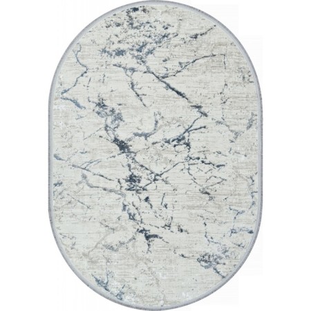Oval carpet Durkar Rubi, size 160x230 cm, color Cream/Cream