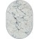 Oval carpet Durkar Rubi, size 160x230 cm, color Cream/Cream