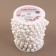 Pearls on threads, 10 mm, 9 ± 1 m, white color