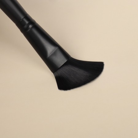 Premium makeup brush, beveled, 18 (+/- 1) cm, black color-5