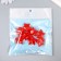 Busina Plastic for the creativity "Star. Stone ice" transparent red 1.3x2.6x2.6 cm