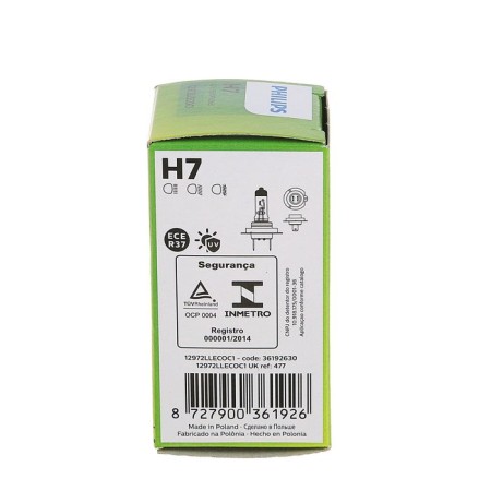 Car lamp Philips, Longlife Ecovision, H7, 12 V, 55 W, PX26D-1