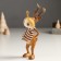 Souvenir Polystone "Losyash in a striped brown scarf - Hello!" MIX 5x7x15 cm