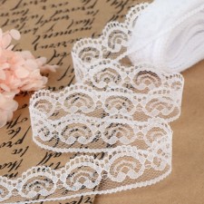 Capricon lace, 23 mm × 10 ± 1 m, white color