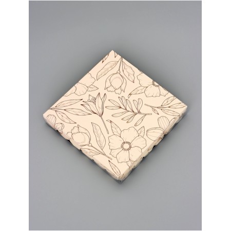 Cookie box, confectionery packaging, "shine", 18 x 18 x 3 cm-2