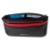 Purse with lightning, black-red color
