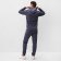 A male set (fufaika/pants) is launched, dark gray color, size 48