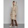 Coat insulated winter female, size 50, beige color