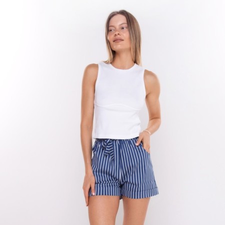 Women's shorts everyday, blue color, size 48-1