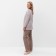 Female "Heart" set (longshit, trousers), light gray color, size 52