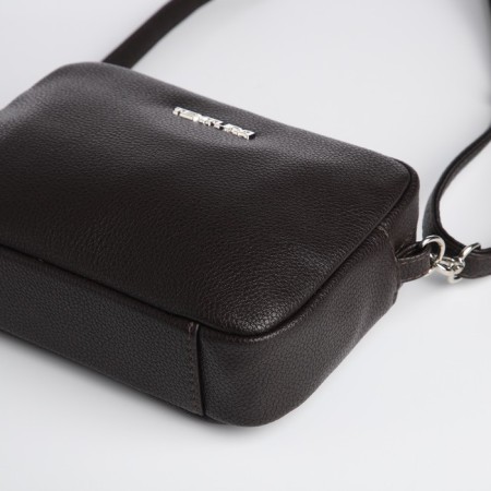 Women's bag over the shoulder Textura, small size, brown color-3