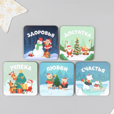 Magnet tree "wishes" mix 5 types 7x7 cm-1