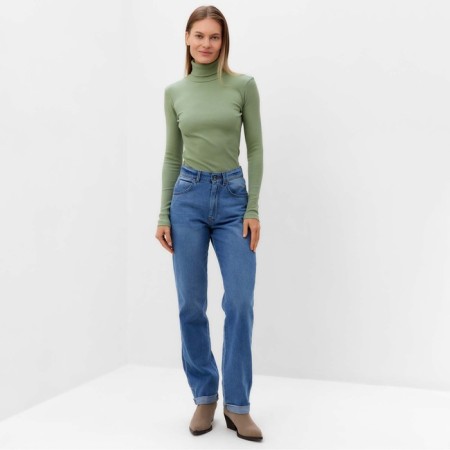 Female turtleneck, green color, size 42 (s)-1