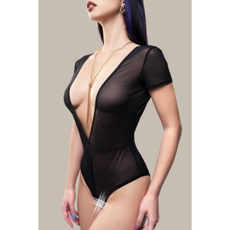 Erotic Body Waname Abandon with short sleeves black (50-52)-7