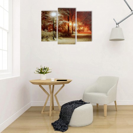 Modular picture on the subframe "Winter" 2CT-25x50, 1CT-30x60; 60*80 cm-1