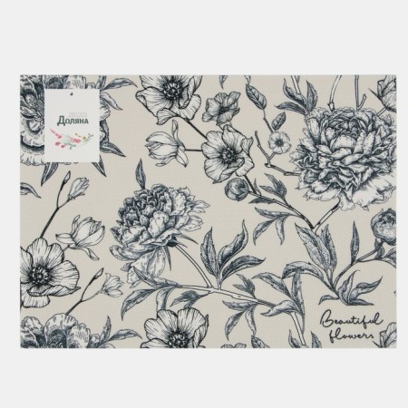 Napkin on the table "Beautiful Flowers" PVC 40*29cm-4