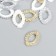 Decor for creativity plastic "Oval frame" Faspery 15 pcs mix 1.6x1.1 cm