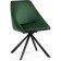 Stol on a metal frame spinning, metal/velor, black/green 51x55x83 cm